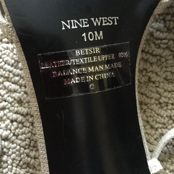 Nine West womens sandals grey bright with lace-up heels, size 10M, new - Picture 6 of 9